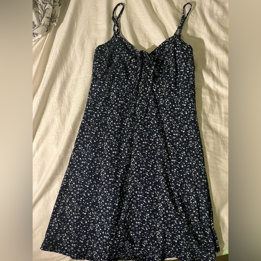 Hollister Navy Floral Dress